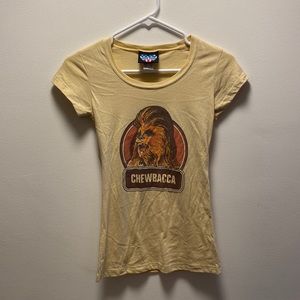 Junk Food women’s Star Wars chewbacca short sleeve t shirt size small